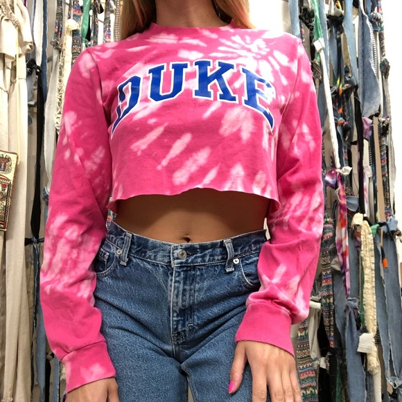 DUKE UNIVERSITY dyed and cropped tee! - Picture 4 of 5